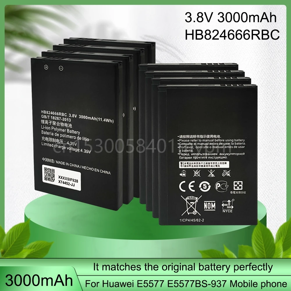 

Аккумуляторная батарея HB824666RBC с реальной емкостью 3,8 в, 3000 мАч, для Huawei E5577