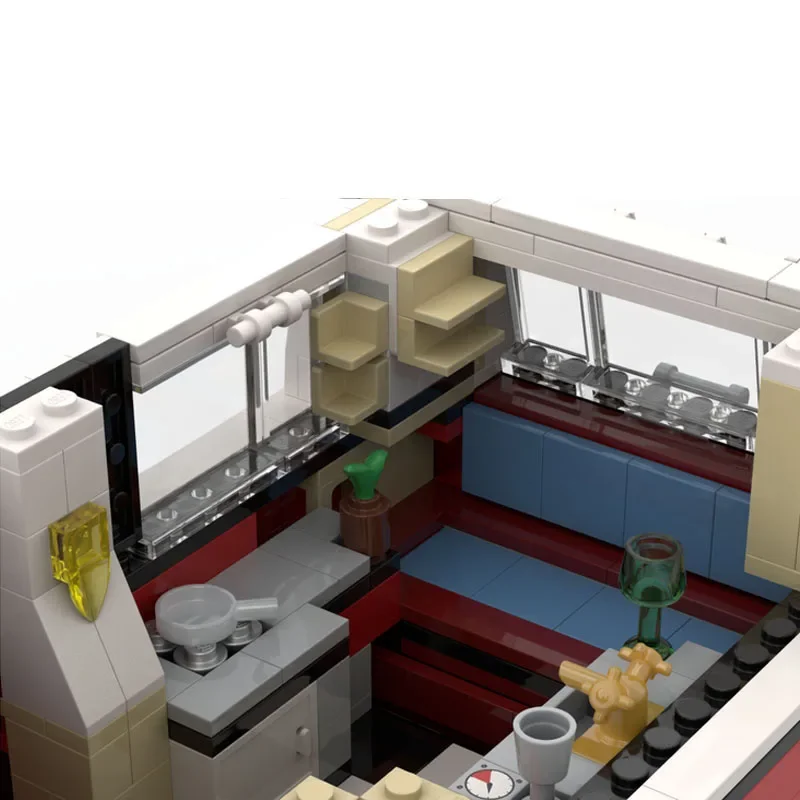 Новинка 899 шт./партия автомобильный прицеп MOC для кемпинга 10220 автобус VW T1