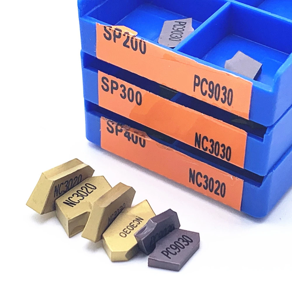 SP200/SP300/SP400/SP500/SP600 PC9030 Твердосплавные пластины для обработки канавок Токарные