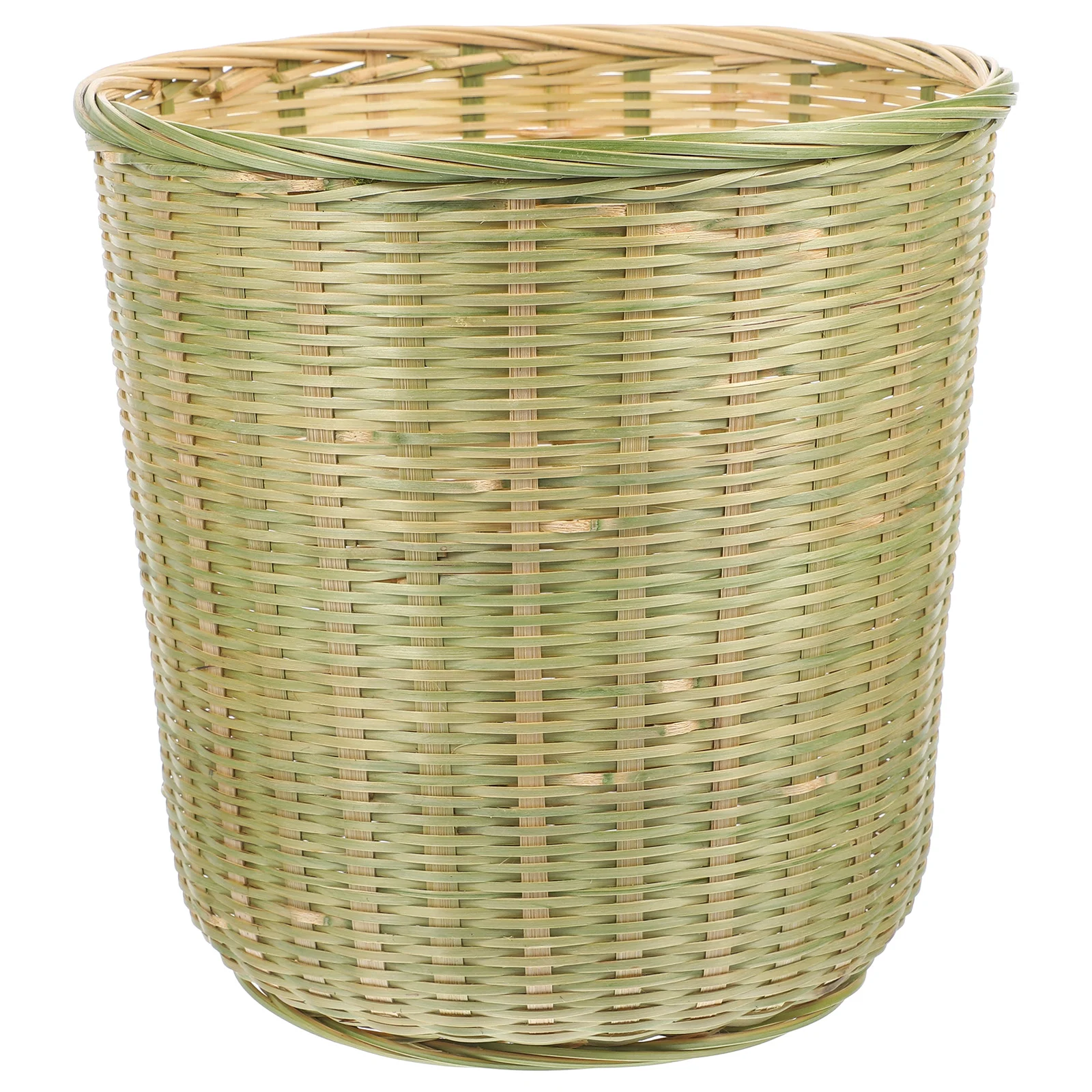 

Basket Storage Baskets Woven Waste Seagrass Wicker Rattan Trash Can Organizer Toy Sundries Round Bin Laundry Planter Bamboo Bins