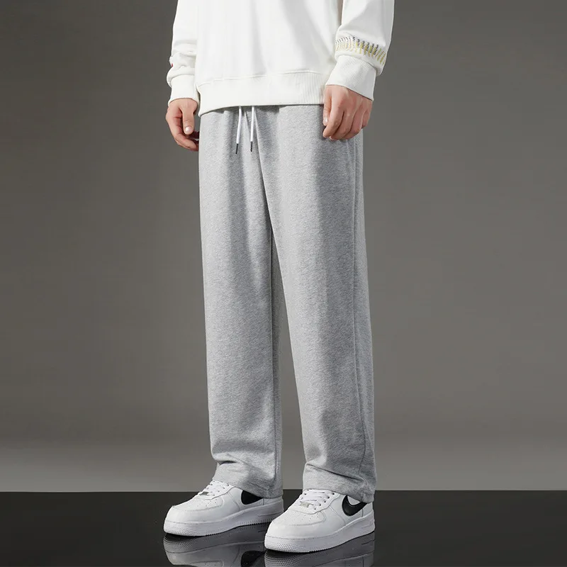 

Trendy brand straight leg sweatpants men's drape loose casual long pants spring and autumn men's sweatpants mopping wide-leg pan