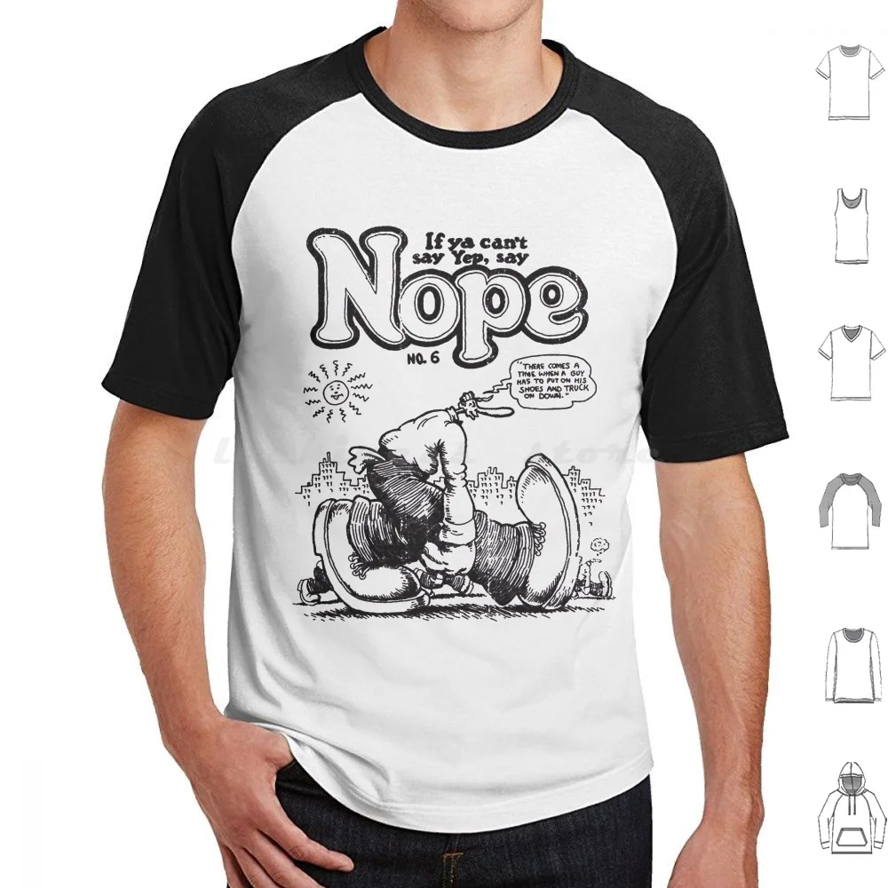 

Nope Vintage T Shirt Big Size 100% Cotton Nope Vintage Keep On Truckin 1970S American Christmas Humor Comics Cyber Monday