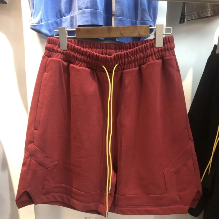 

Модная уличная одежда из плотной ткани, однотонная женская дышащая одежда для баскетбола, мужские повседневные шорты