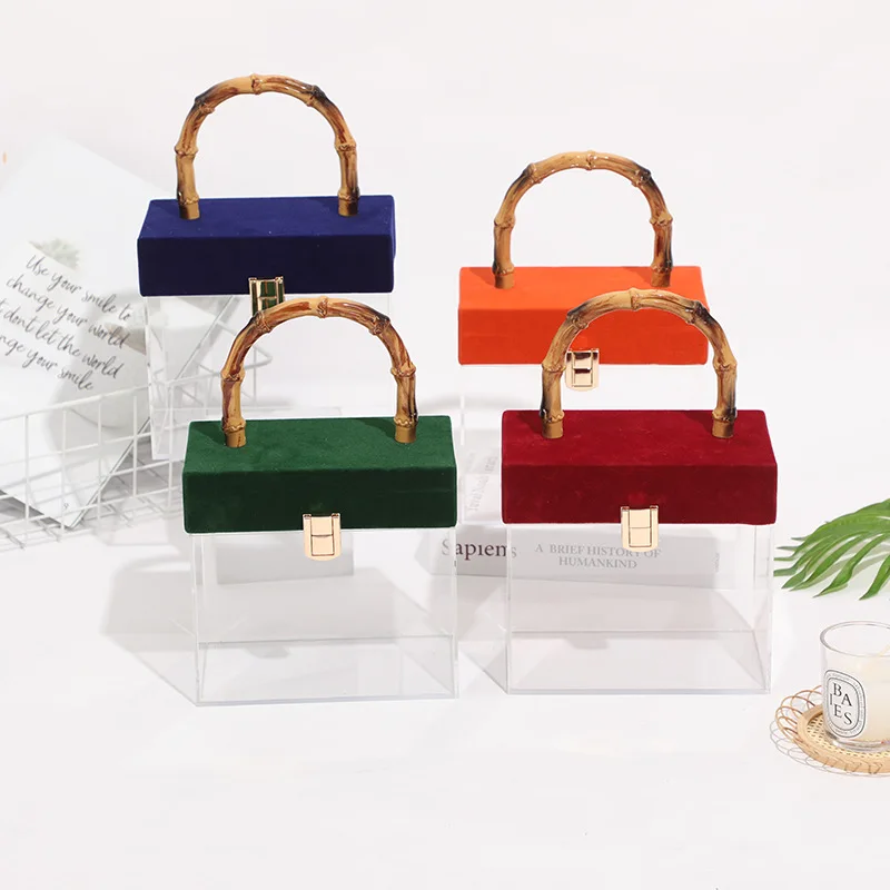 Красочная бархатная акриловая бамбуковая