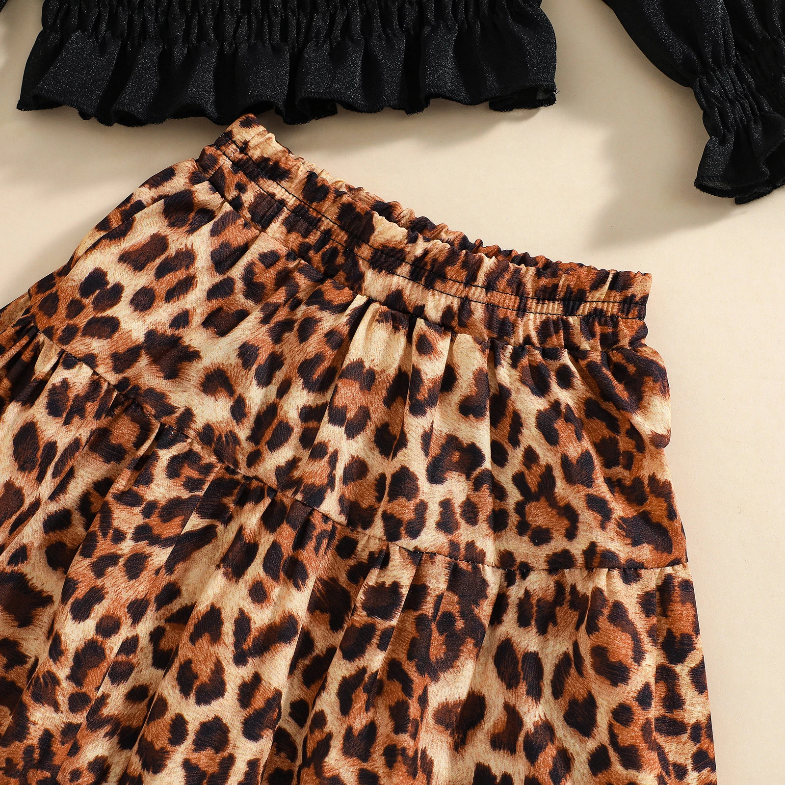 Комплект летней детской одежды для девочек Citgeett укороченный топ с длинными