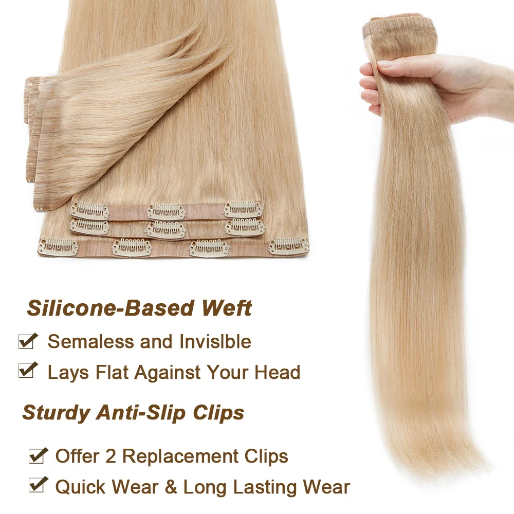 Рисунок 2 - невидимые светлые человеческие волосы из ПУ кожи