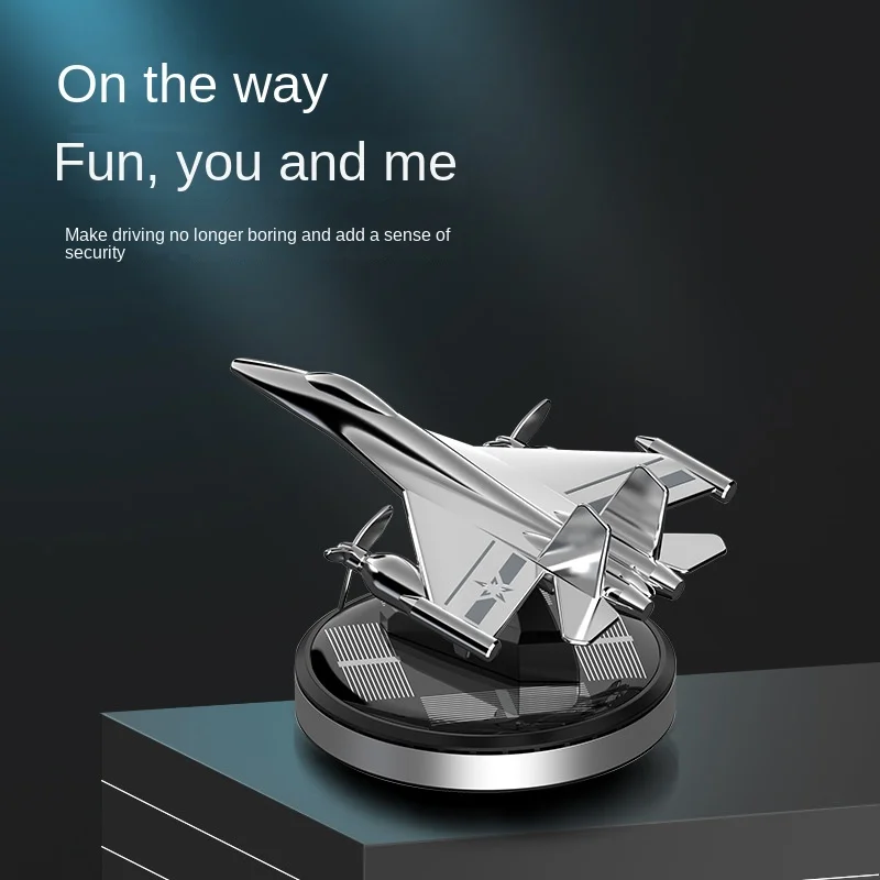 

Solar car perfume business gift for men Aromatherapy decorations aircraft fighter car accessories car perfume air freshener