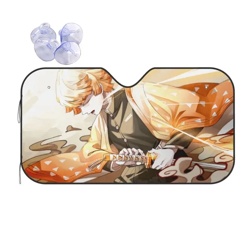 

Призрачный рассекающий аниме автомобильный солнцезащитный козырек мультяшный анимационный автомобиль защита от УФ-лучей автозапчасти Де...