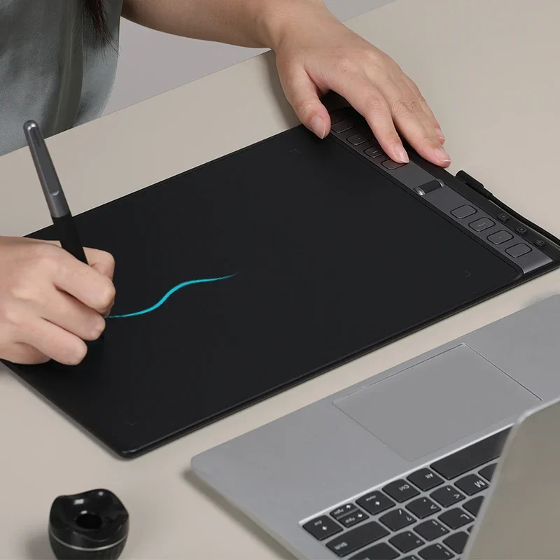 Графический планшет для рисования 10x6 дюймов с колесиком прокрутки 3 комплекта 8