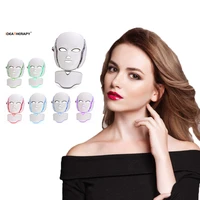 advasun korean transparent whiten brighten skin light therapy masks infrared high quality 7 colour led facial beauty
