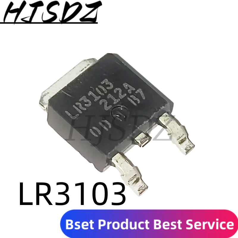 10 Uds IRLR3103TRPBF LR3103 DPAK IRLR3103-252 TO252 N-CH 30V 55A original y nuevo IC MOSFET
