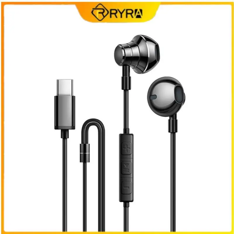 

2023 New 3.5mm Wired Earphones In Ear High Fidelity Subwoofer Type-C Noise Reduction Earphones V5 Stereo Sports Earphones