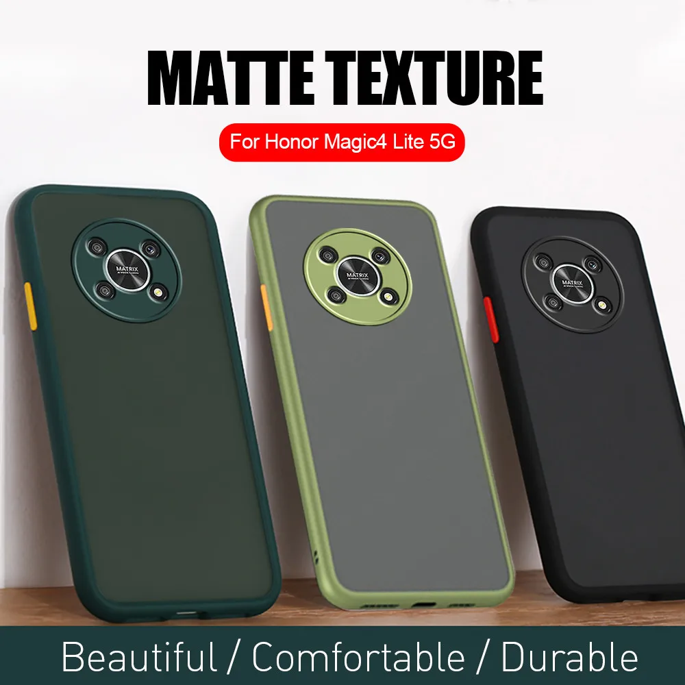 Матовая жесткая задняя крышка для Honor Magic4 Lite тонкий чехол Hnor Magic 4 светильник 4Lite с