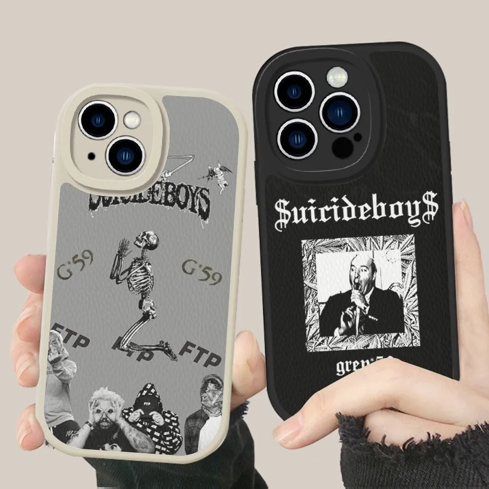 Чехол для телефона S-Suicide-boys Band из жесткой кожи iPhone 16 15 14 13 12 Mini 11 Pro Max Xs X Xr 7 8 Plus Fundas