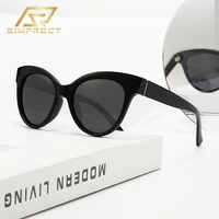 simprect polarized sunglasses women 2022 fashion vintage oversized cat eye sun glasses luxury brand designer shades for women