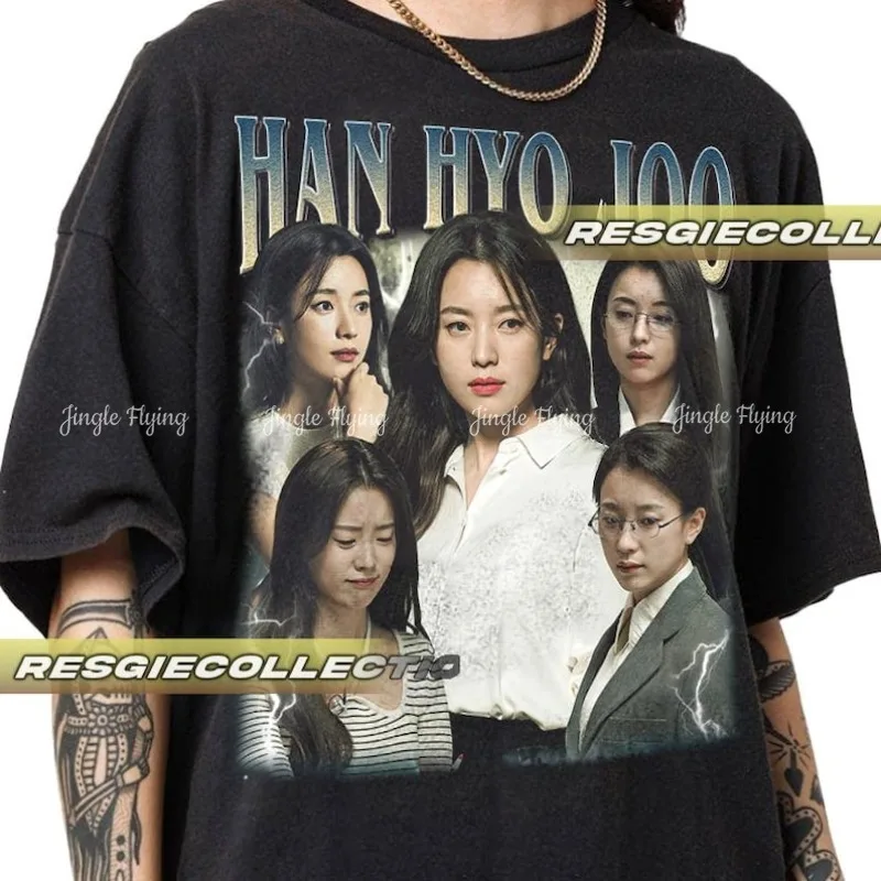 Ограниченная серия Han Hyo Joo Kdrama корейская поп-футболка винтажная рубашка унисекс