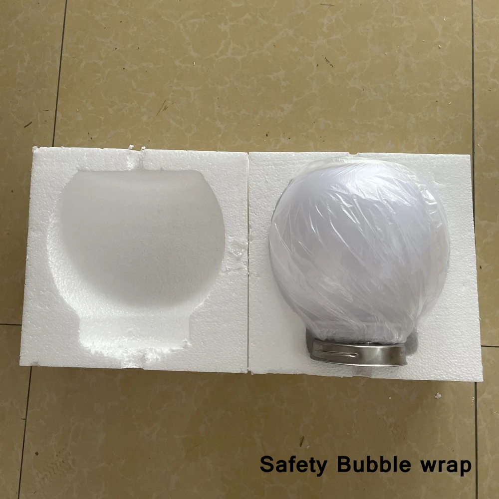 Светодиодный круглый шар из нержавеющей стали солнечная стоечная лампа наружная