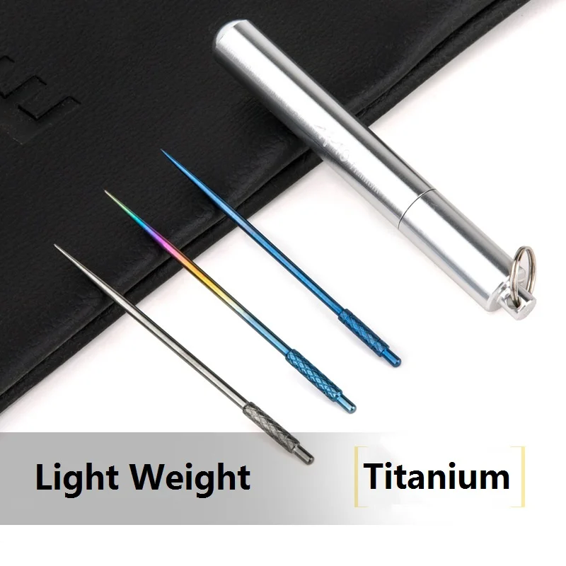 Зубочистка из титанового сплава чистого титана портативный многофункциональный