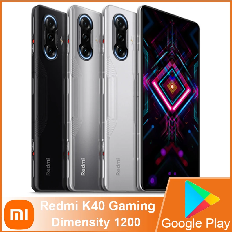 Enlarge Xiaomi Redmi K40 Gaming Smartphone 5G Cellphone Dimensity 1200 64MP Camera Android 11 MIUI 12.5 Global Version