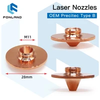 fonland bulge laser nozzles single layerdouble chrome layers caliber 0 8 4 0 d28 h1511 m11 for precitec fiber cutting head