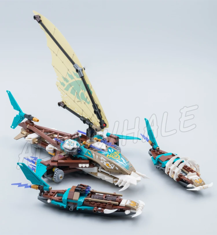 780 шт. Island Shinobi Catamaran Sea Battle Rumble Thunder Keepers отдельная лодка 60040 строительные блоки
