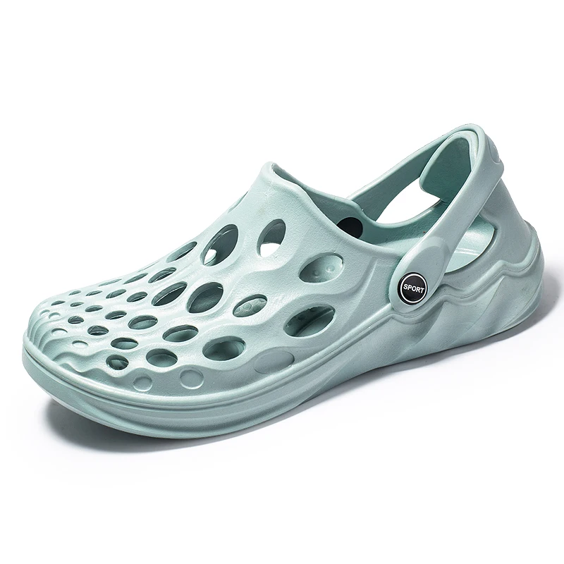 Сандалии летние унисекс из ЭВА легкие пляжные тапочки Нескользящие мюли