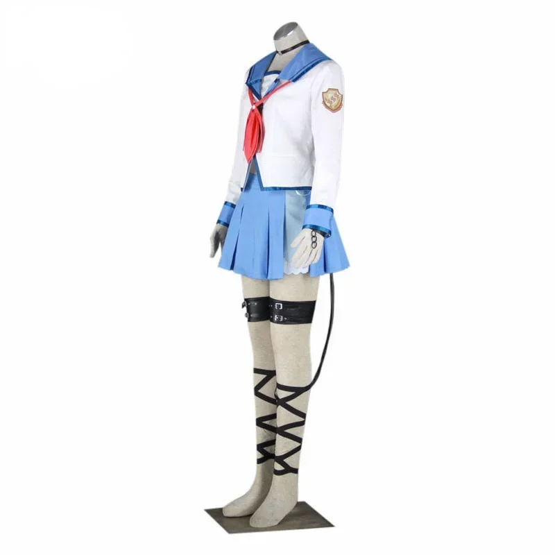 Бесплатная доставка Angel Beats! Iwasawa Asami Косплей Костюм моряка Пальто футболка Платье