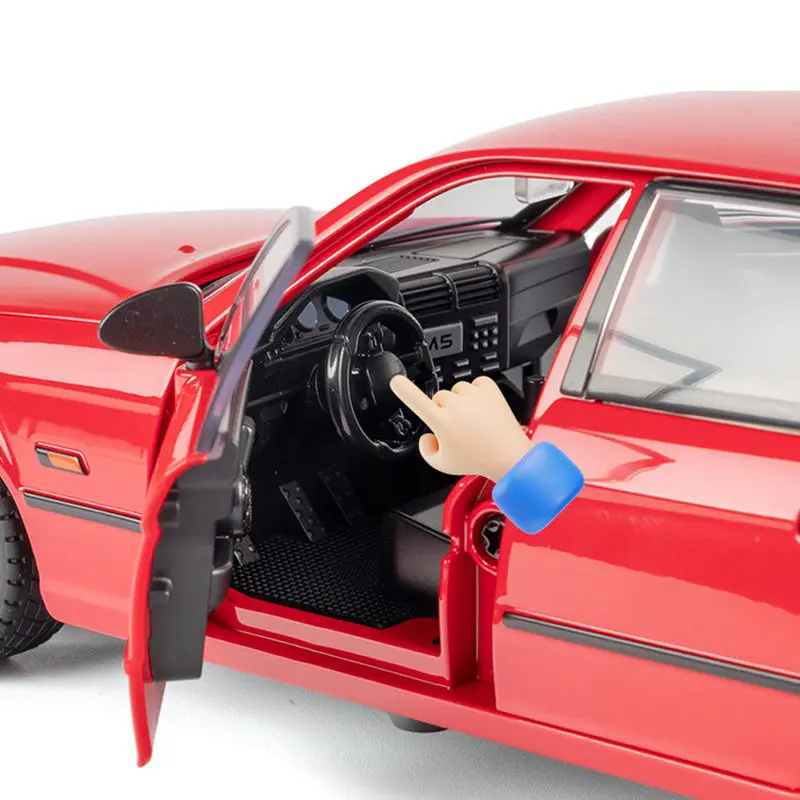Фото Масштабная модель спортивного автомобиля BMW M5 E34 1989 года (1:24), литая из металла, классическая, с имитацией звука и света, игрушка для детей, подарок №5