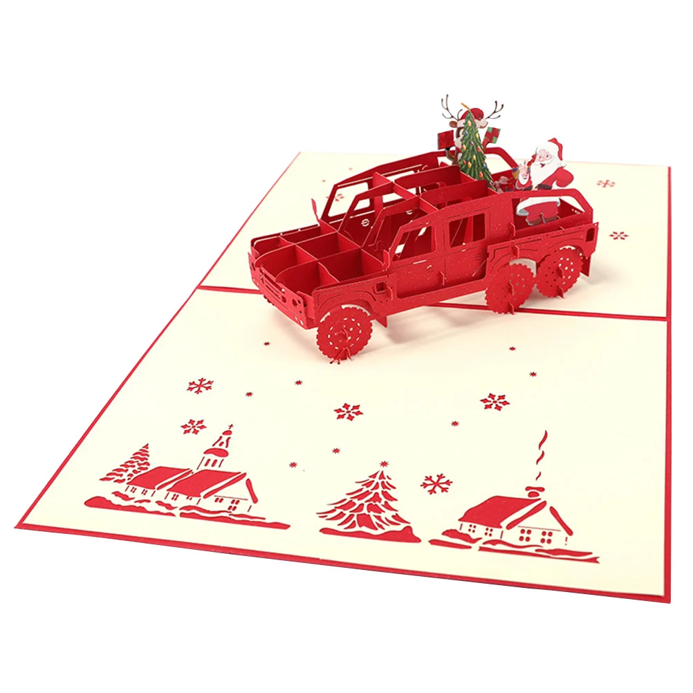 

1pc Creative Delicate Christmas 3D Christmas Cards with Envelope for Holiday