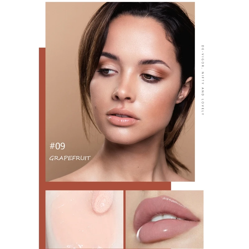 

Lip Gloss Tint Glitter Sexy Moisturizing Non-Sticky Long Lasting Quick Film Liquid Lipstick Lips Plumper Lips Makeup