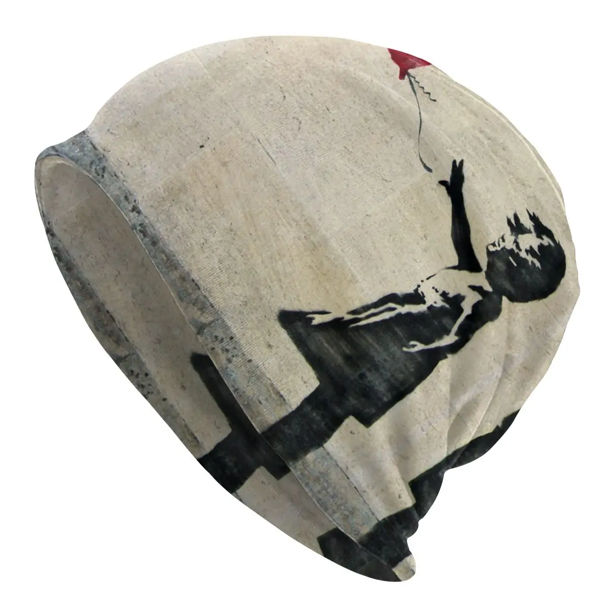 

Banksy's Balloon Girl Beanies Caps For Men Women Unisex Streetwear Winter Warm Knit Hat Adult Banksy World Peace Bonnet Hats