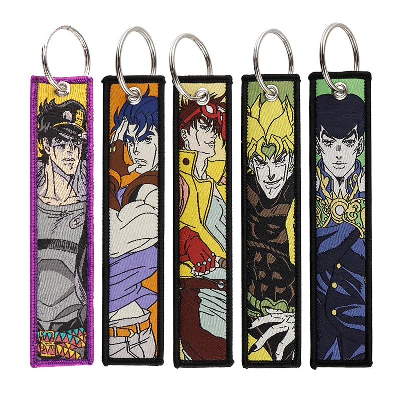 

JOJO Bizzare Adventure Key Tags Keychain for Car Motorcycles Anime Keyring Men Women Holder Fashion Jewelry Accessories Gifts