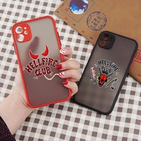 stranger things season 4 phone case for iphone 13 12 11 pro max mini x xs max xr 7 8plus se2 shockproof clear matte cover fundas