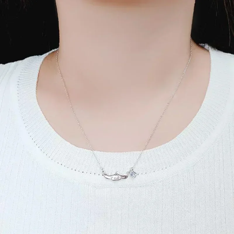 Ювелирные изделия серии Sanrio ювелирные Cinnamoroll Hellokitty ожерелье из стерлингового