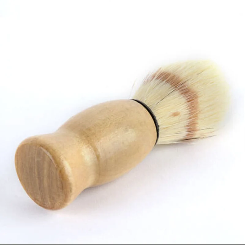 

Beard Shaving Brush Makeup Brushes 1pcs Wooden Handle Bristle Hair Salon Barber Soap Foam Shave Men Facial Cleaning Tools