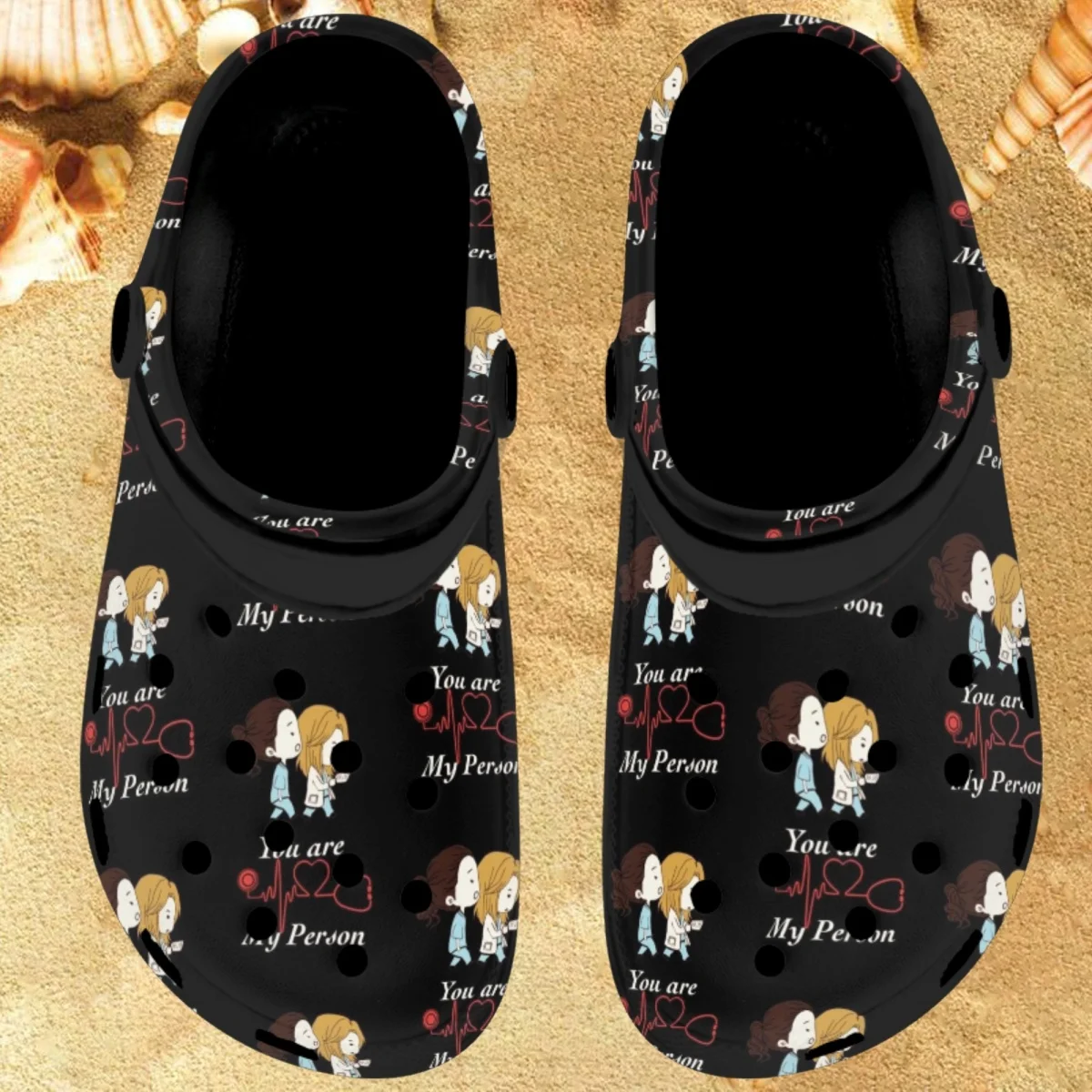 

Симпатичные Мультяшные женские тапочки Nopersonality, модные летние удобные дышащие сандалии, повседневные сандалии на плоской подошве для взрослых