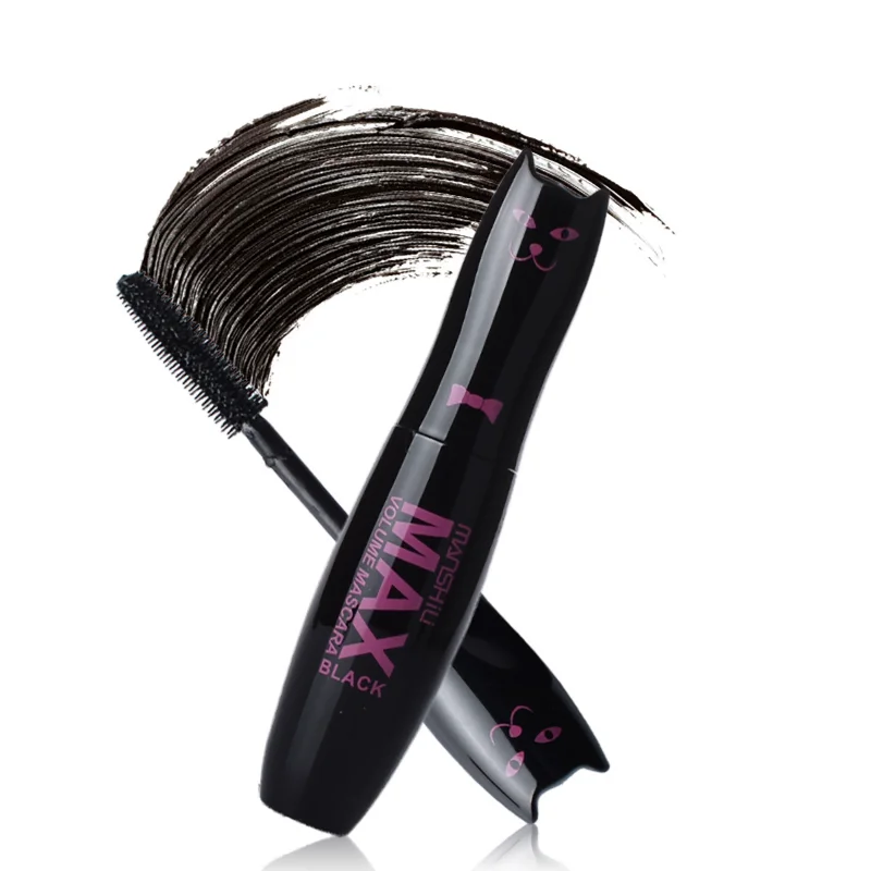 

Cute Black Mascara Max Volume Curling Mascara Waterproof Thick Lengthening Lash Extention Eyelashes Makeup 4D Fiber Lash Mascara