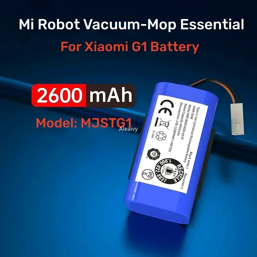 Оригинальный сменный аккумулятор 2600 мАч 14 4 В для робота-пылесоса Xiaomi Mijia Mi Essential G1