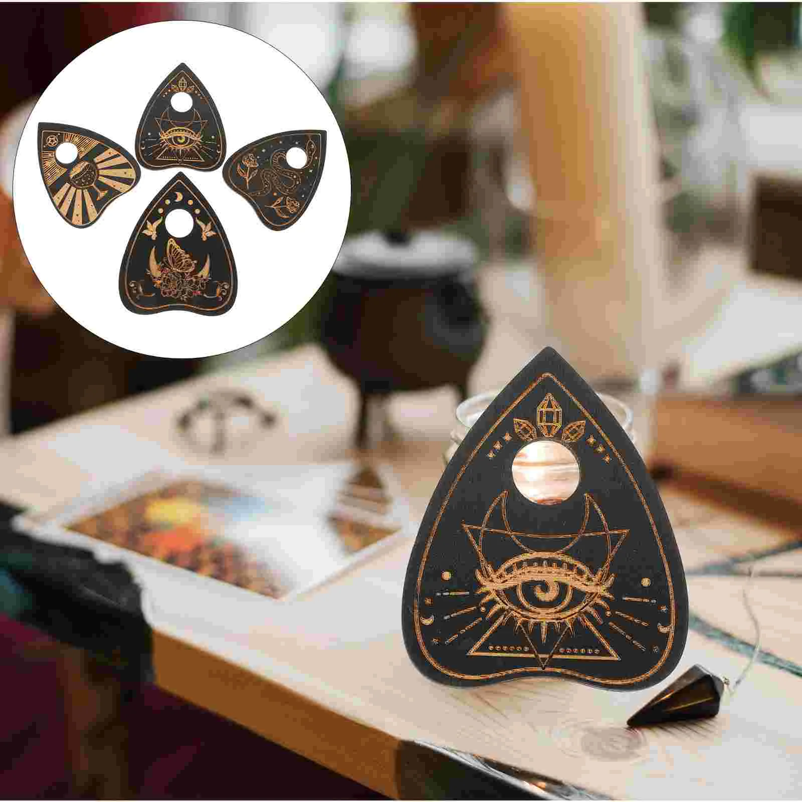 

Tarot Wooden Holder Stand Bracket Board Altar Display Divination Delicate Rack Tray Decorative Oracle Moon Organizer Decoration