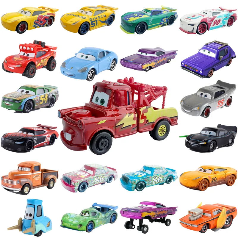 Cars 2 3 Movie Disney Pixar Lightning McQueen Jackson Storm  Diecast Metal game collection Car Model Toy For Children Boy Gift