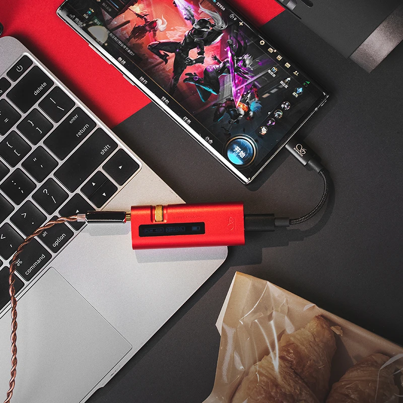 Портативный USB-кабель SHANLING UA5 DAC двойной ES9038Q2M чип Type-c до 3 5/4 4 мм аудиокабель PCM 768