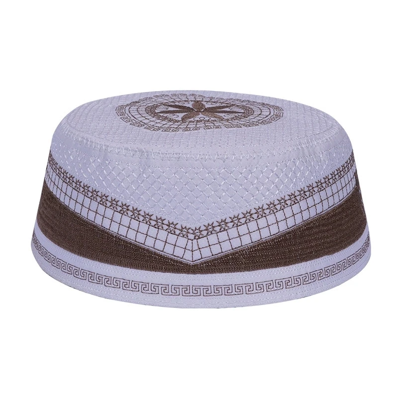 10 Pieces Muslim Caps For Men Freeshipping Skull Hat Prayer Menswear Embroidered Kufi Kippa Islam Saudi Arabia Jewish Summer