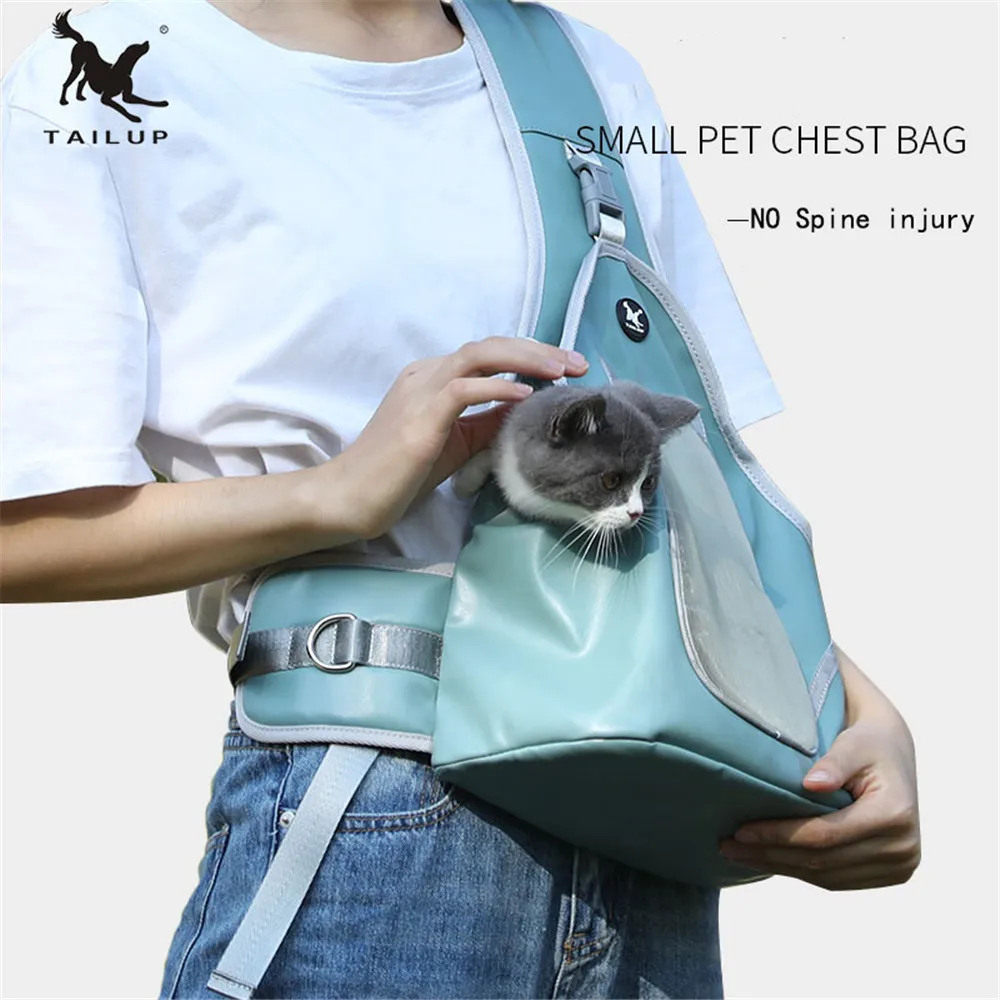 

New Puppy Pet Shoulder bag Fashion Pet Trave Carrier Backpack Cat Dog Chest Bag Breatheable Foldable Convenice Window Outdoor