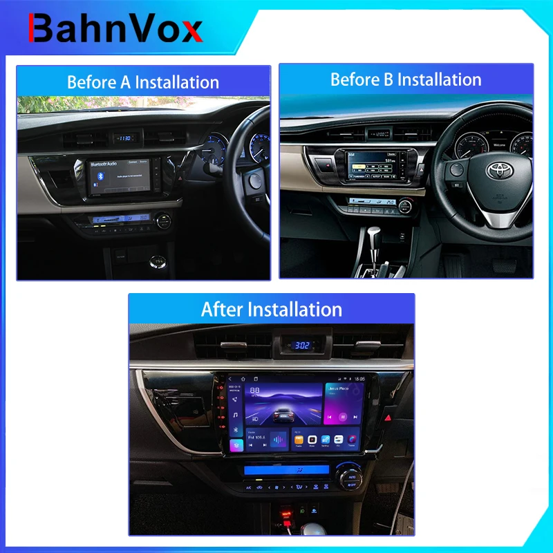10-дюймовая рамка для автомобильной магнитолы Android для Toyota Altis Corolla RHD 2014-2016, 2DIN, GPS, панель-адаптер, проводной кабель (art.: 3920daaabb3f6) - 3920daaabb3f6