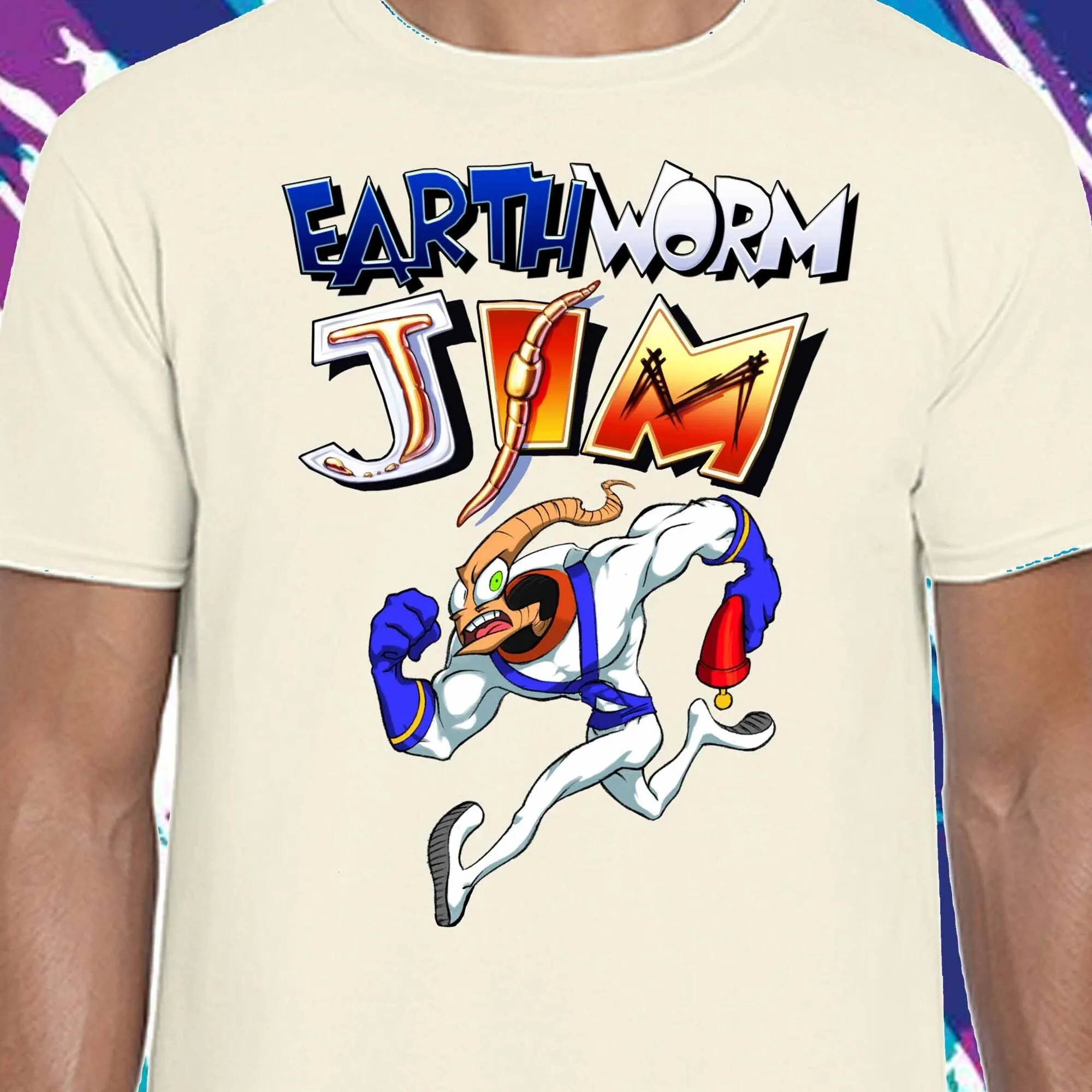 Рубашка Earthworm Jim SNES
