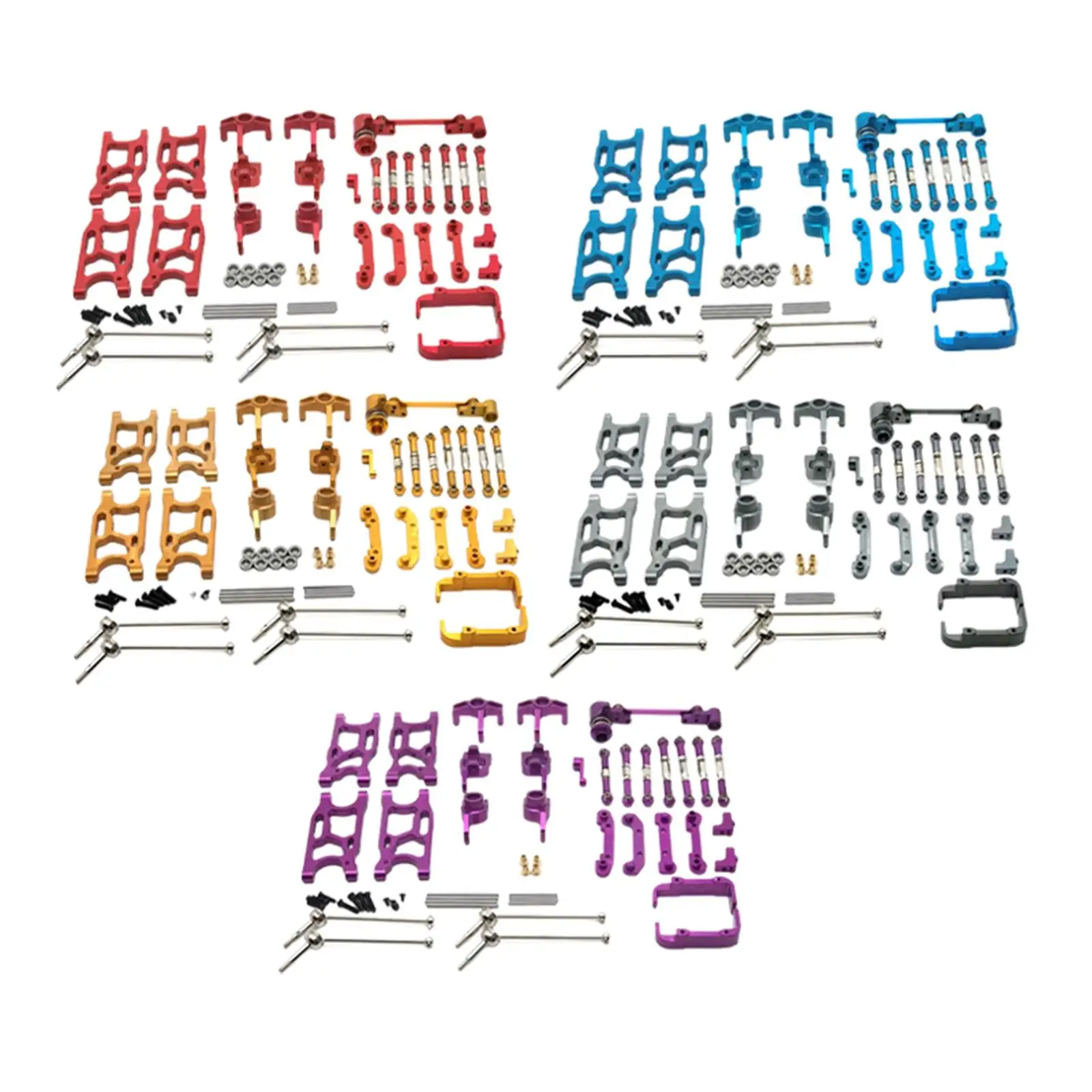 

Metal Upgrade Set Front/Rear ,Steering Cup,Ear Wheel Cup, Carrier Combo Kits for 144010 144001 144002 1::14 Scale RC Car