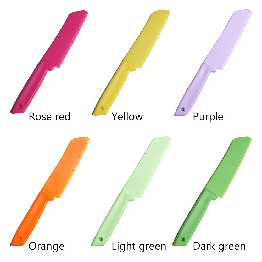 

Многофункциональные ножи для фруктов, детский шеф-повар для салата, пластиковый безопасный кухонный шеф-повар, кухонный детский нож, зеркал...