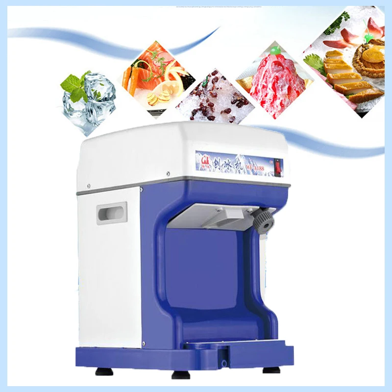 

Electric Double Blade Ice Breaker, Commercial Snow Cone, Household Ice Beverage Smoothie Machine