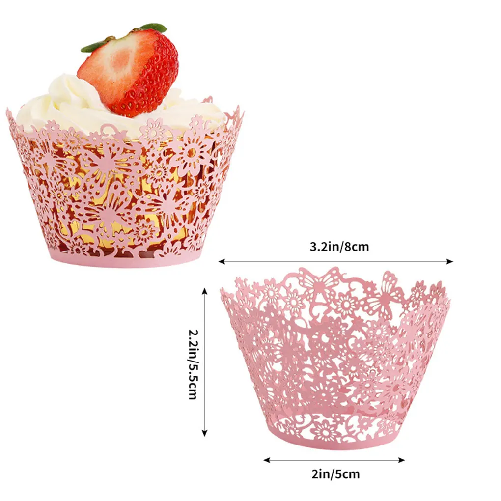 50 шт./набор Бумажные Формочки для кексов