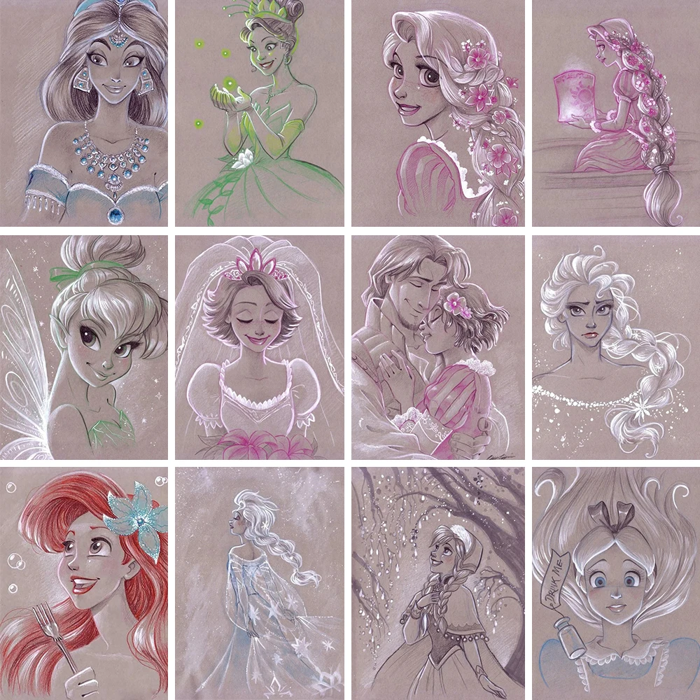 

Мультяшная принцесса, алмазная вышивка, Disney 5D, Алмазная мозаика, картины, DIY, домашний декор, стразы для друга